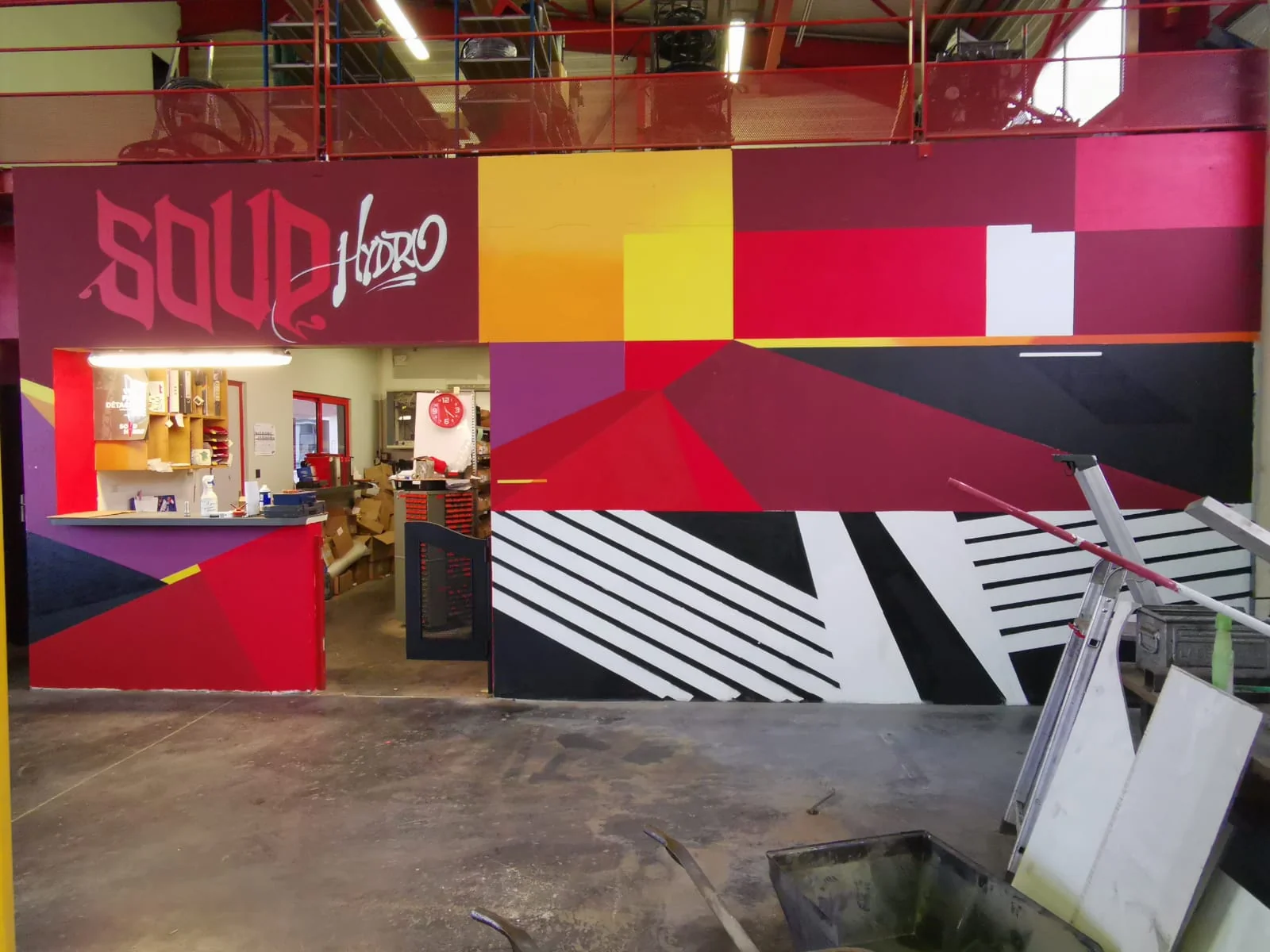 Soudhydro Rodez — fresque extérieure terminée