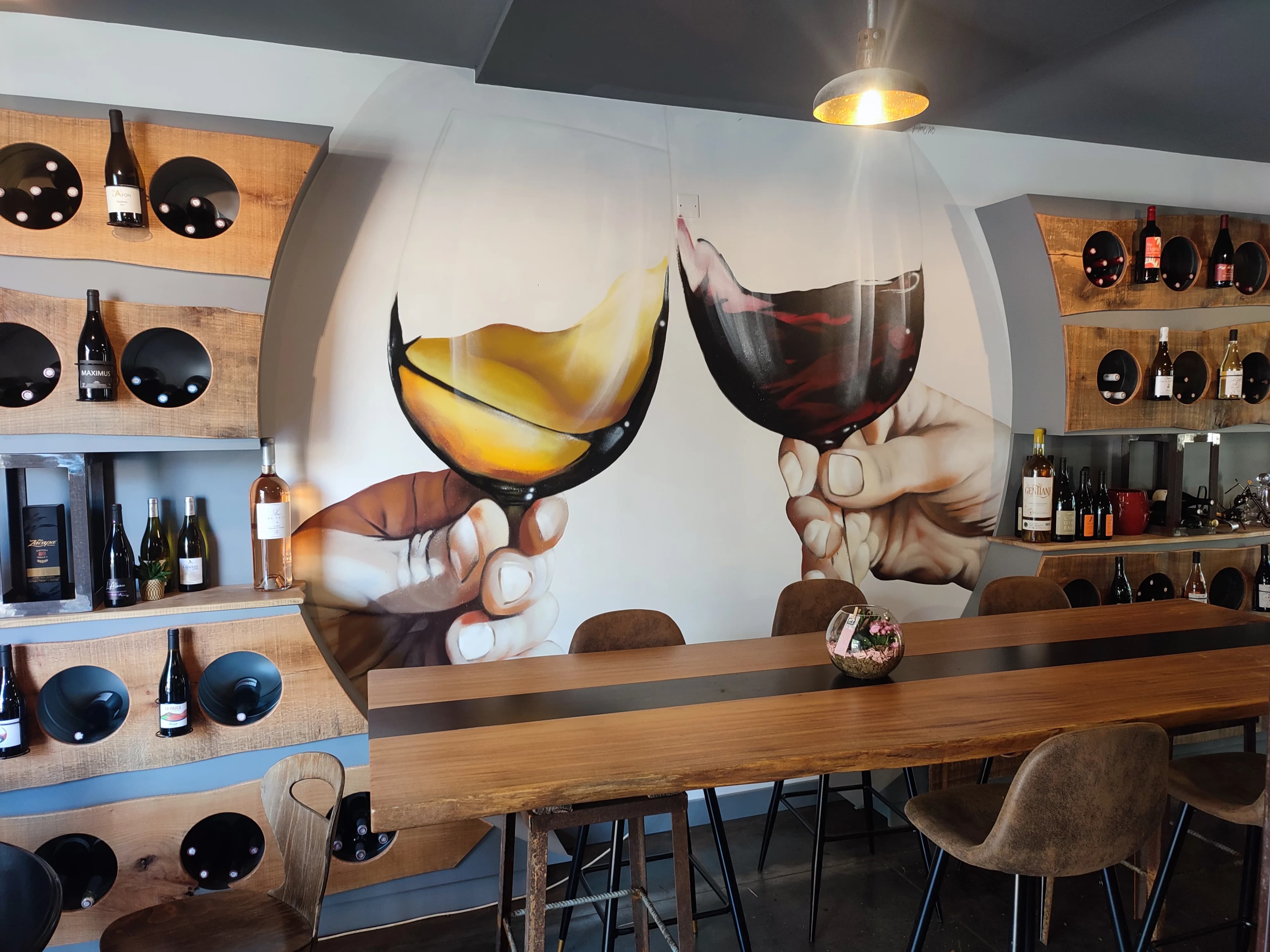 Décoration murale pour commerce — vue d'ensemble